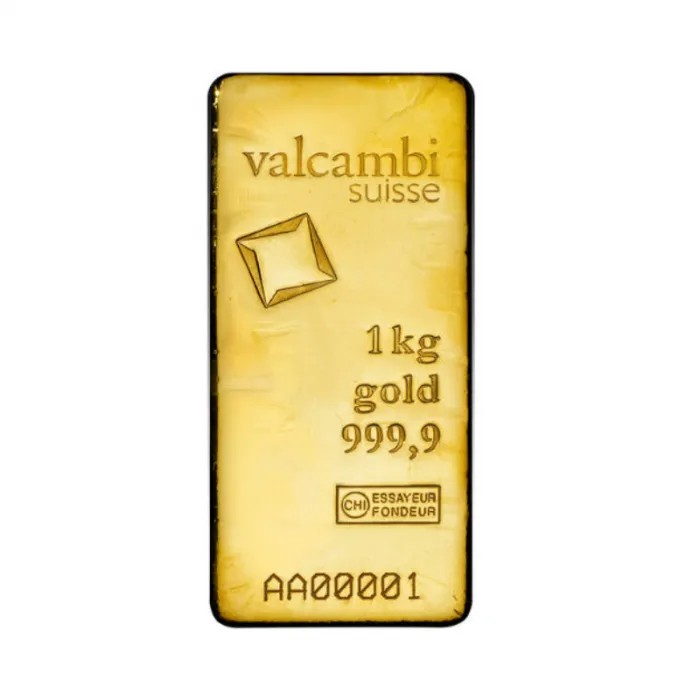Lingot d'or Valcambi 1 kg